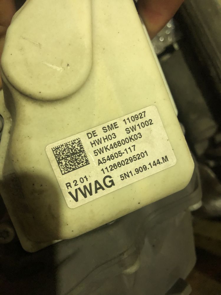 Caseta de directie cu carcasa alba vw Tiguan si audi q3