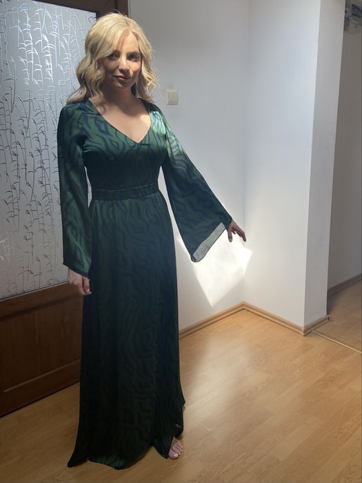 Rochie lunga matase satinata