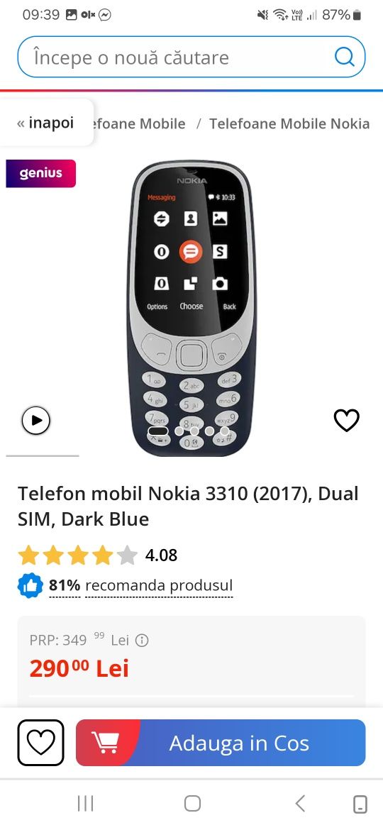 Nokia 3310 foarte bun
