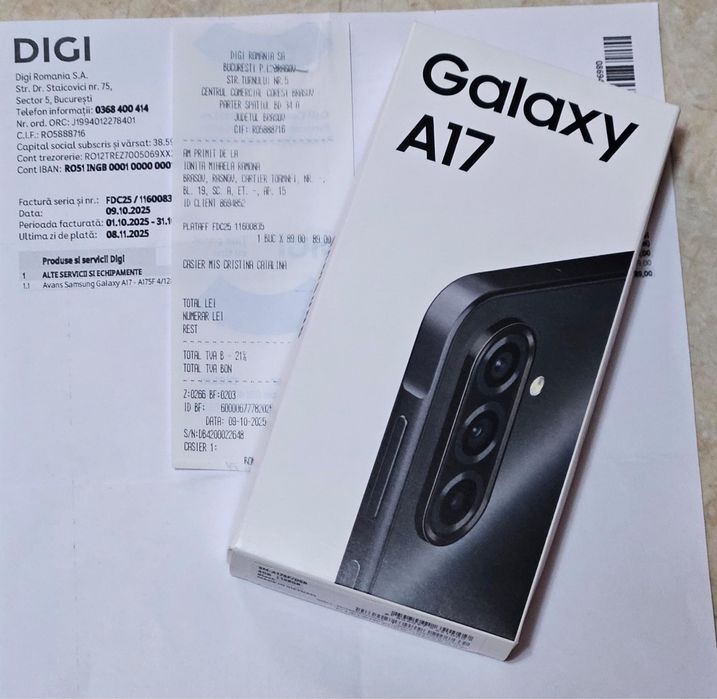 Samsung A17 128 gb nou garantie 2 ani