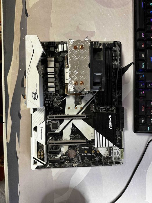 Vand placa de baza ASROCK Z270 KILLER SLI + i7 7700 + cooler