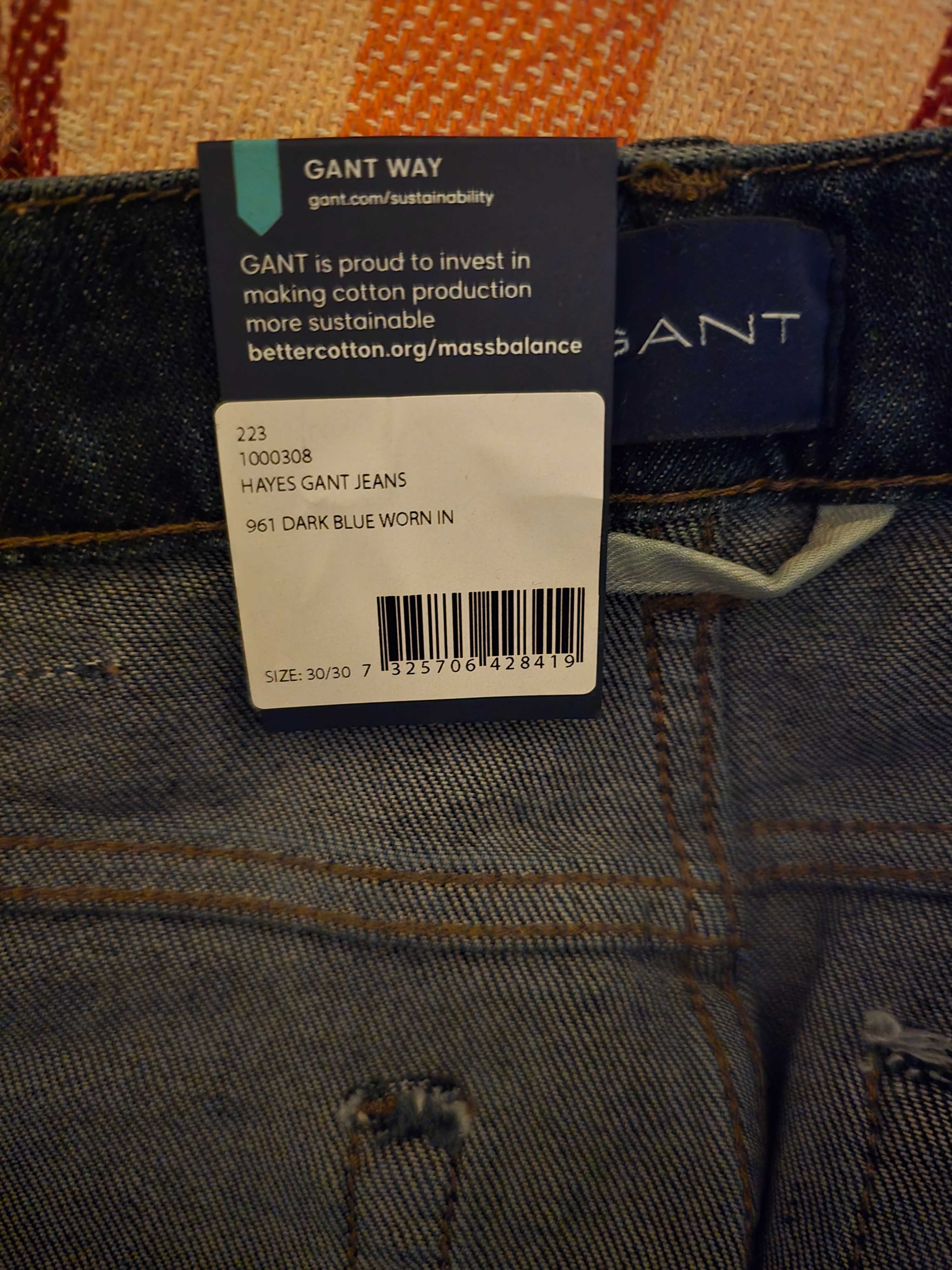 Мъжки дънки Gant Hayes Slim - mid rise 30/30