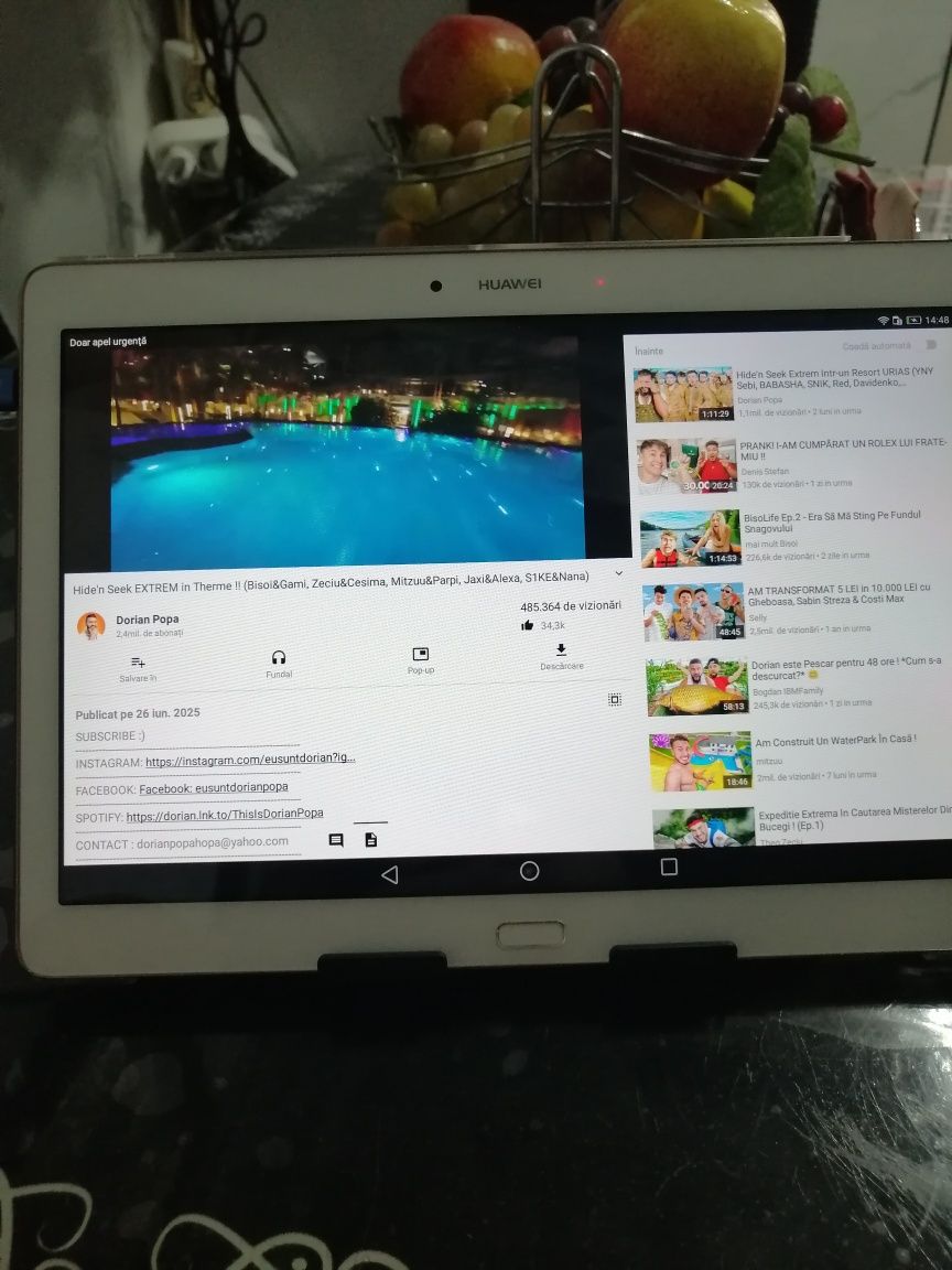 Tableta Huawei foarte puțin folosita