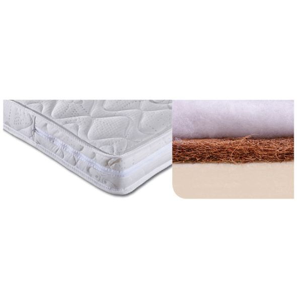 Луксозен матрак с кокосов слой + подматрачна рамка и колъф с алое вера