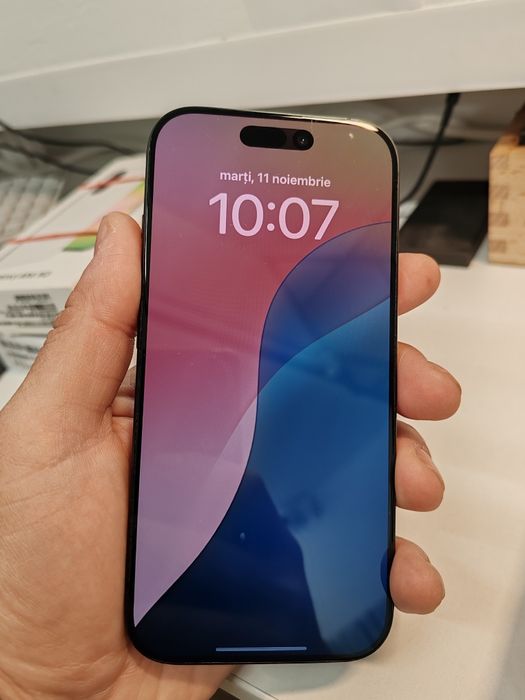 iPhone 16 Pro la cutie 128 GB baterie 100% cod unic 1105 cicluri 101