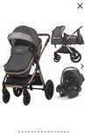 Carucior 3 in 1 coccolle melora, Diamond black