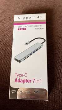 Adaptor type c, 4k, card reader, power adapter, usb