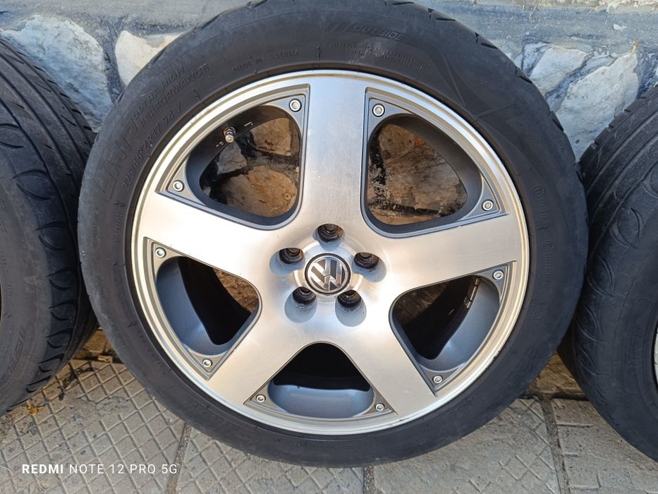 Алуминиеви джанти 17 5x100 Santa monica  с летни гуми 225 45 17 golf 4