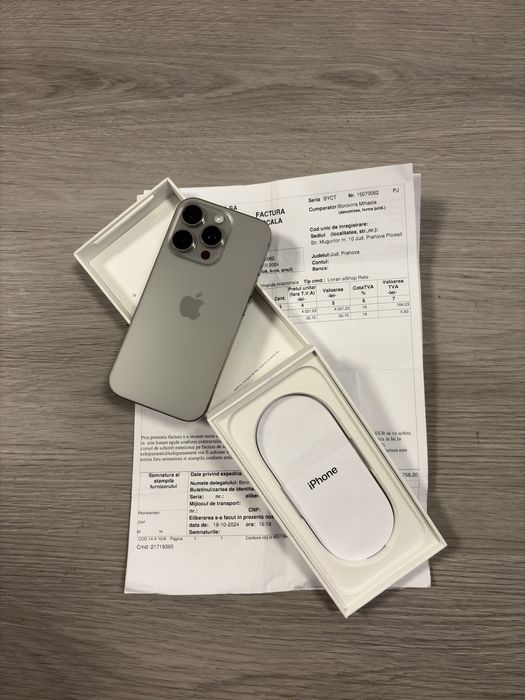 iPhone 16 Pro Factura Full Box 92%baterie