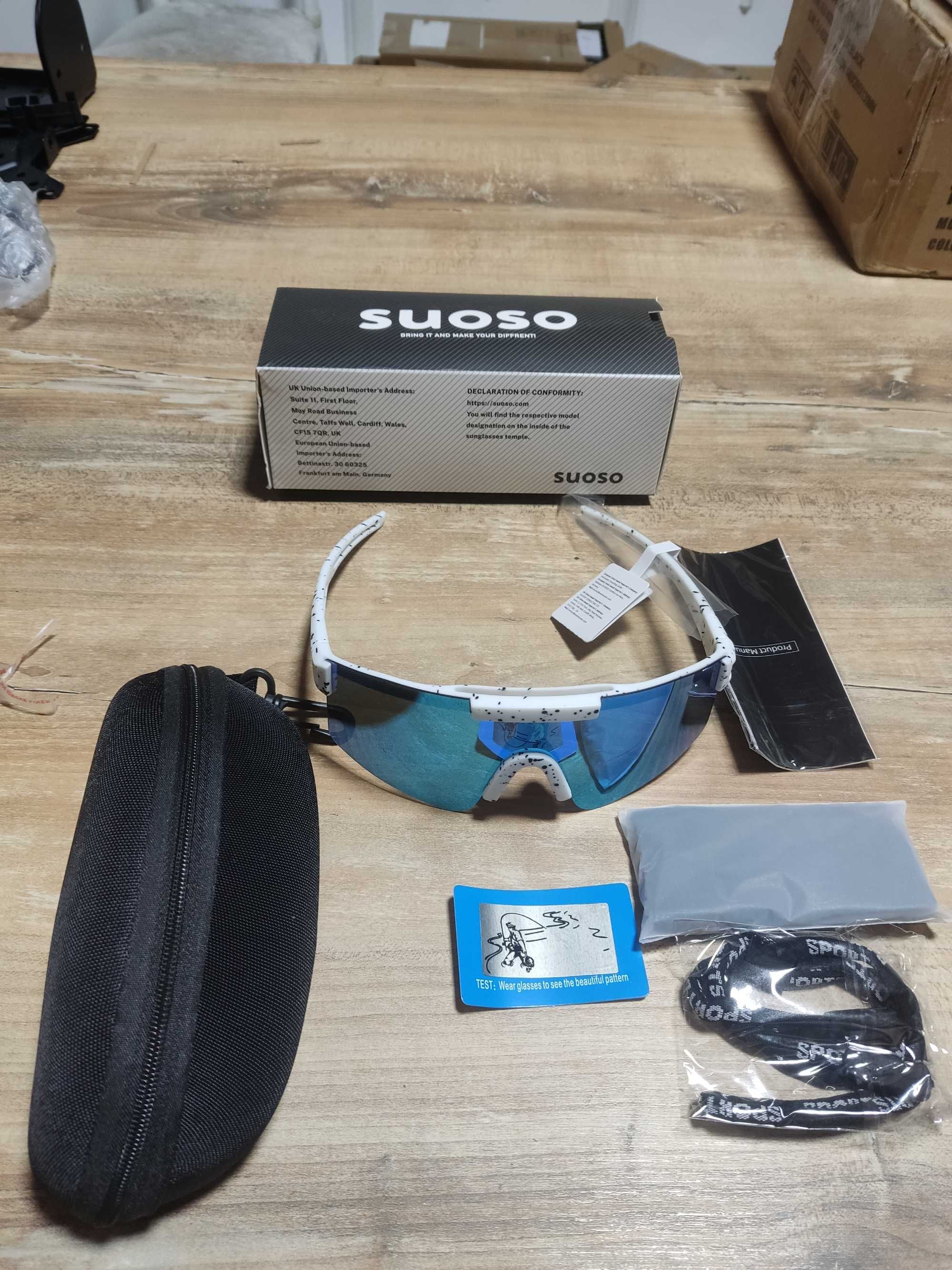 Ochelari ciclism / ski polarizati unisex, Suoso, UV400