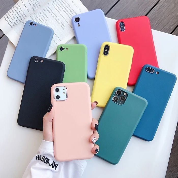 Husa slim anti-aderentă cu microfibra pt iPhone 11, 11 Pro, 11 Pro Max