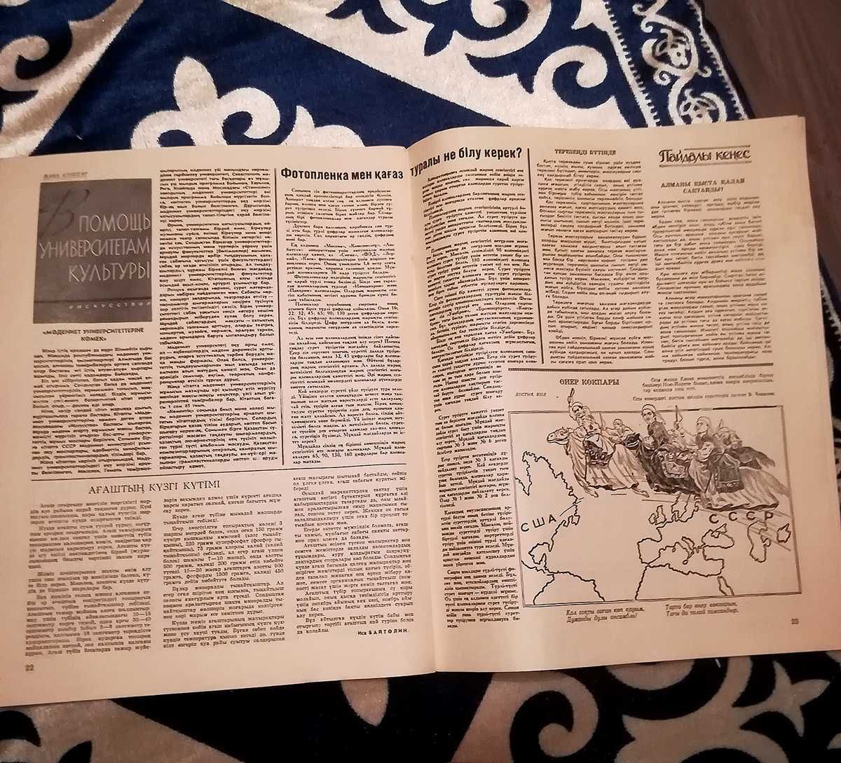 Раритетный журнал. Мәдениет және тұрмыс. Культура и труд. 1959.