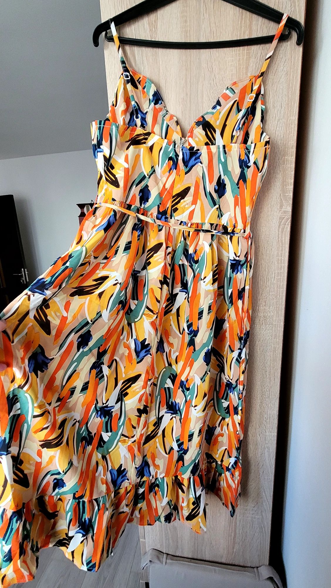 Rochie imprimeu colorat L