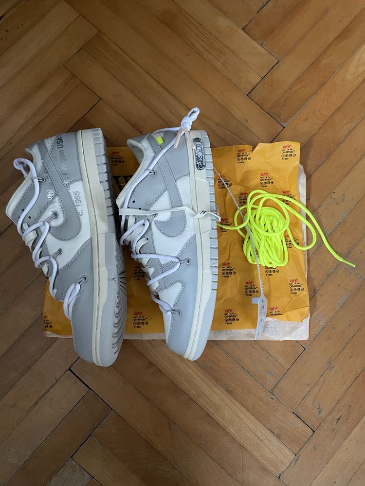 Nike dunk x off white lot 49