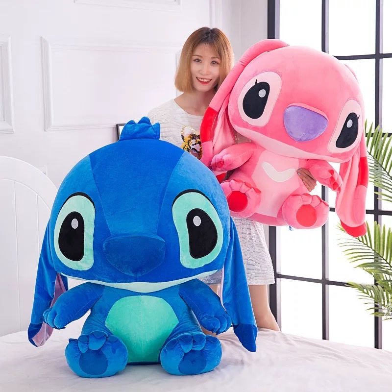 Stitch jucarie de plus catifelat, aproximativ 90 cm, NOU