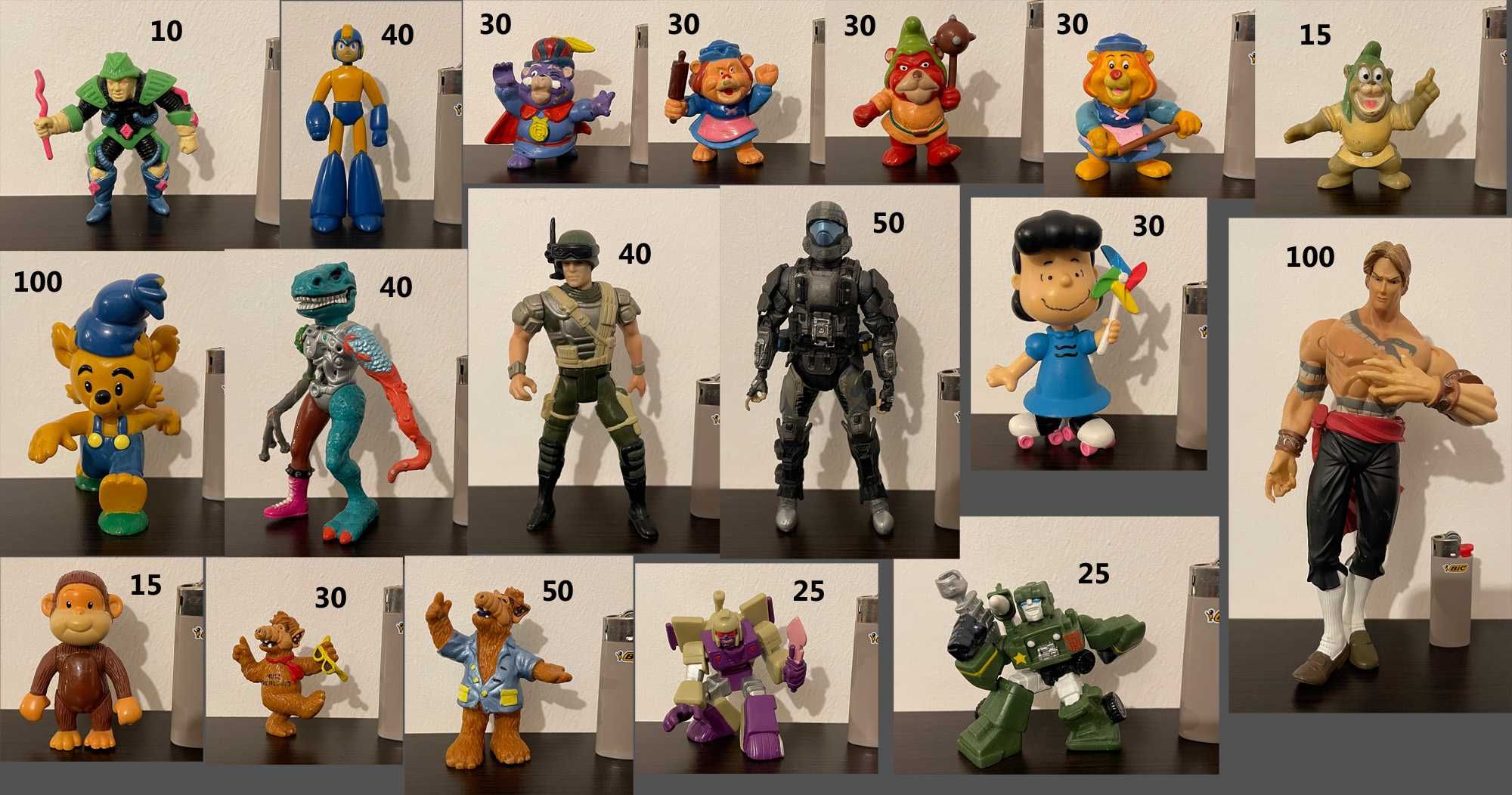 diverse figurine personaje desne animate vintage