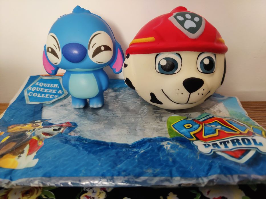 Cămașă lunga din voal, măr.L, Lilo și Stitch, Paw Patrol squishi