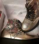 Ghete piele lux Guns  & Roses rock