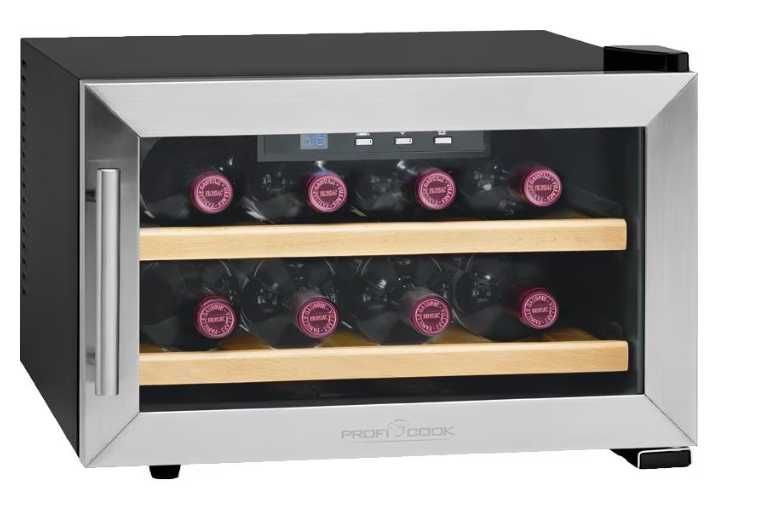Racitor de vin Profi Cook PC-WC 1046, 8 sticle, Negru/Argintiu