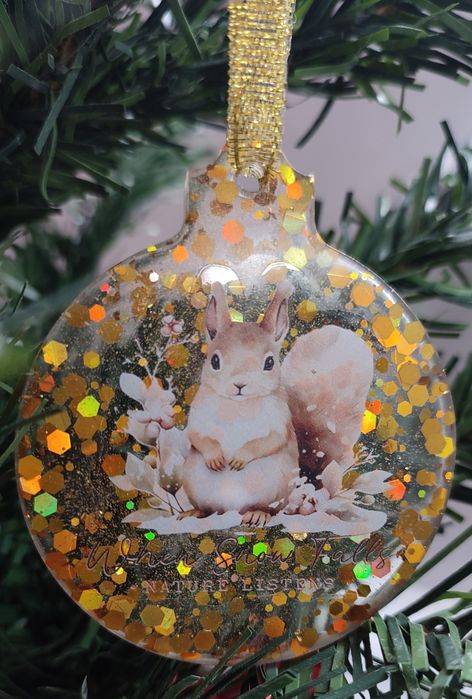 Коледна украса от епоксидна смола