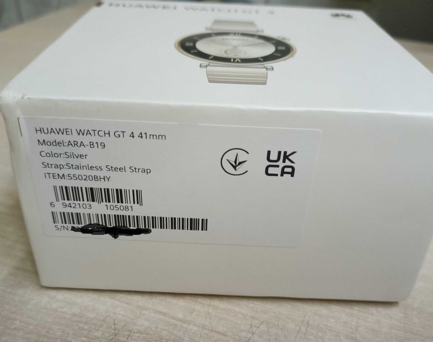 Ceas Huawei GT 4, argintiu cu auriu