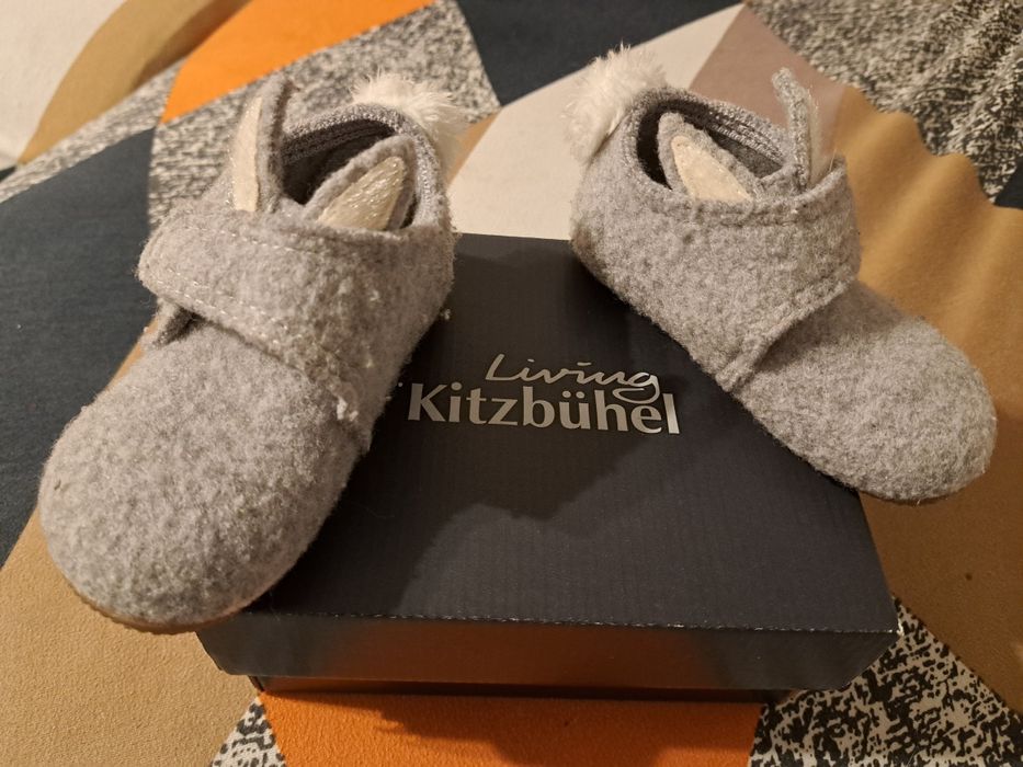 Papuci de lana pentru casa Living Kitzbuhel marimea 23