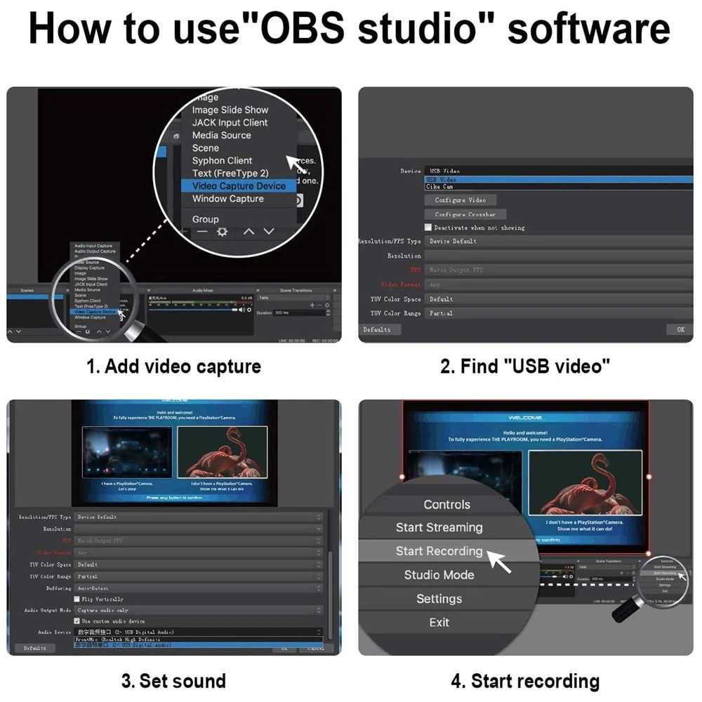 HDMI - USB 3.0 / Type-c Video Capture Card Live Streaming видео кепчър
