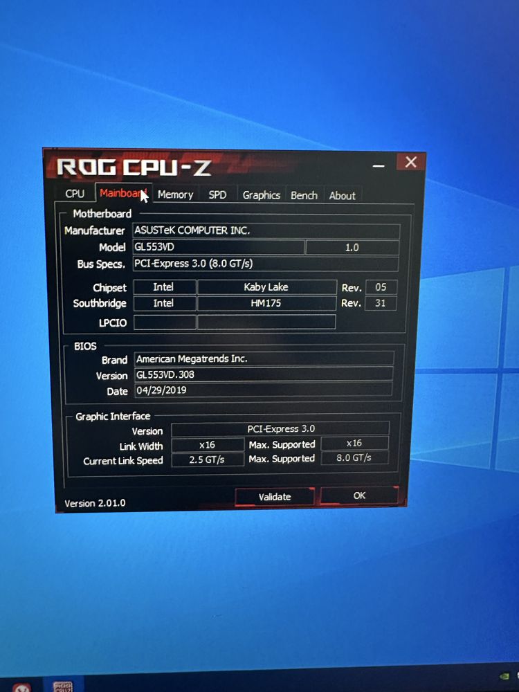 Продавам геймърски лаптоп ASUS GL553VD