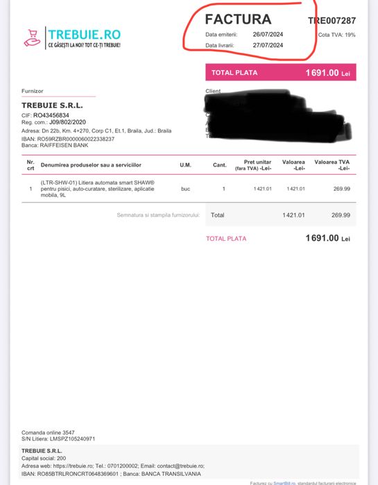 Litiera automata Shaw pentru pisici, auto-curatare, sterilizare…