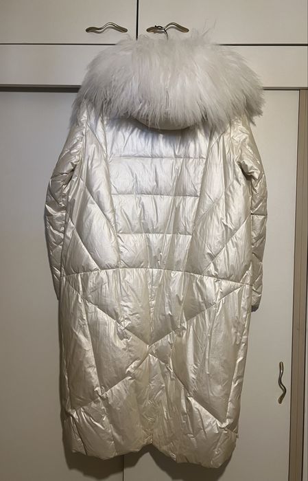 Зимно яке с естествен косъм яка