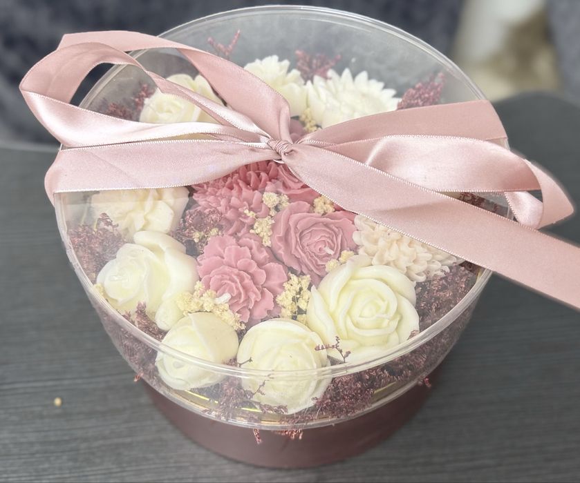 Aranjament floral ceara de soia parfumat