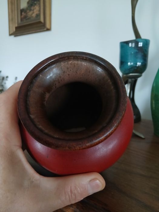 Vaza din ceramica,realizata după tehnica Fat lava de Scheurich.