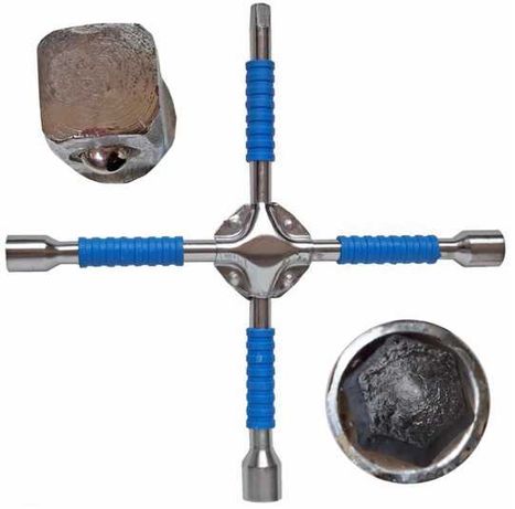 Ключ за джанти кръстачка 17-21мм и 1/2 хром-ванадиева стомана