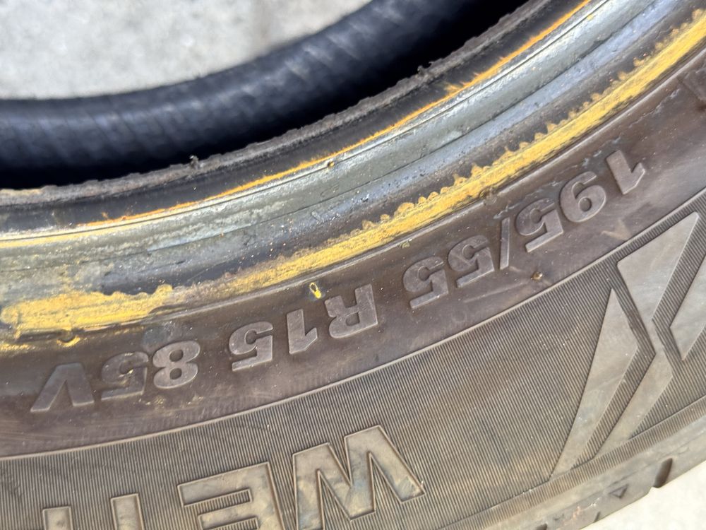 195/55/R15 Nokian Wetrof 2бр летни dot4723 7мм