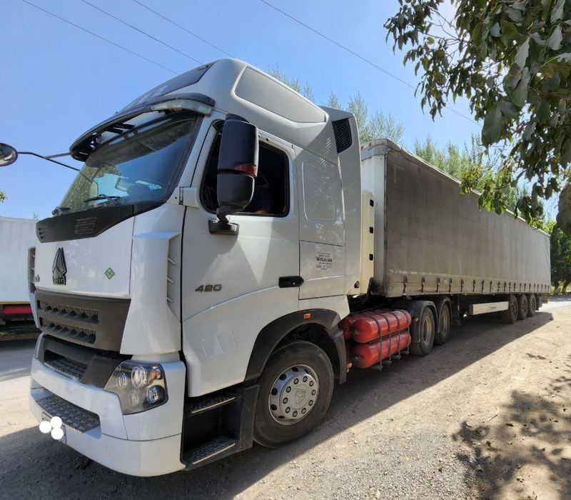 HOWO A7 + KRONE прицеп сотилади