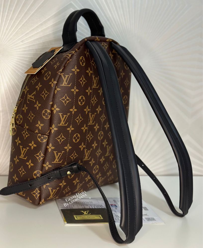 Ghiozdan/Rucsac Louis Vuitton Palm Springs MM Piele Naturala