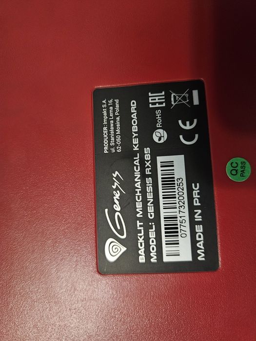 Tastatura mecanica Genesis RX85