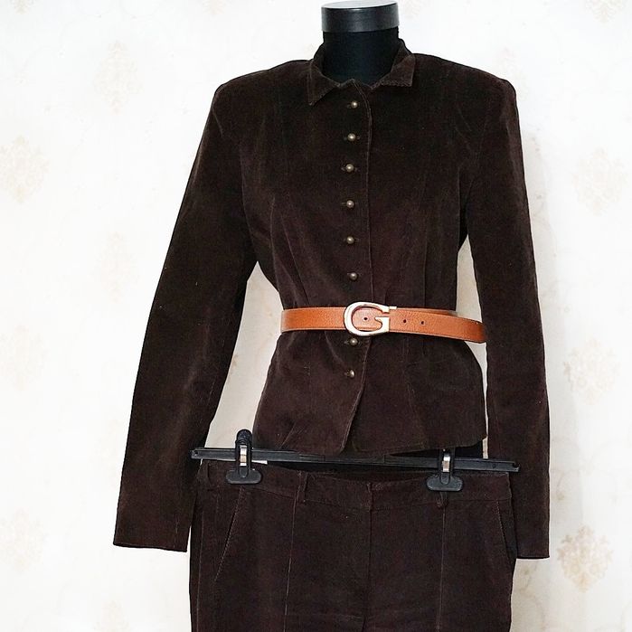 Compleu sacou + pantaloni raiat