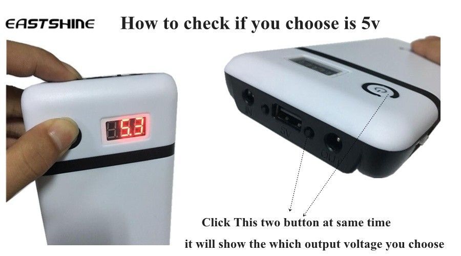 POWER BANK UPS Външна преносима батерия USB 5V и 3-21V захранване