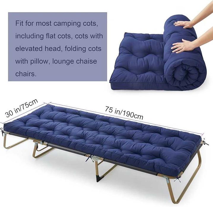 Saltea de podea, pentru pat de camping 190x75 cm.