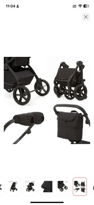 Коляска прогулочная Wingoffly 2в1 VERSA COMFORT N91, черный