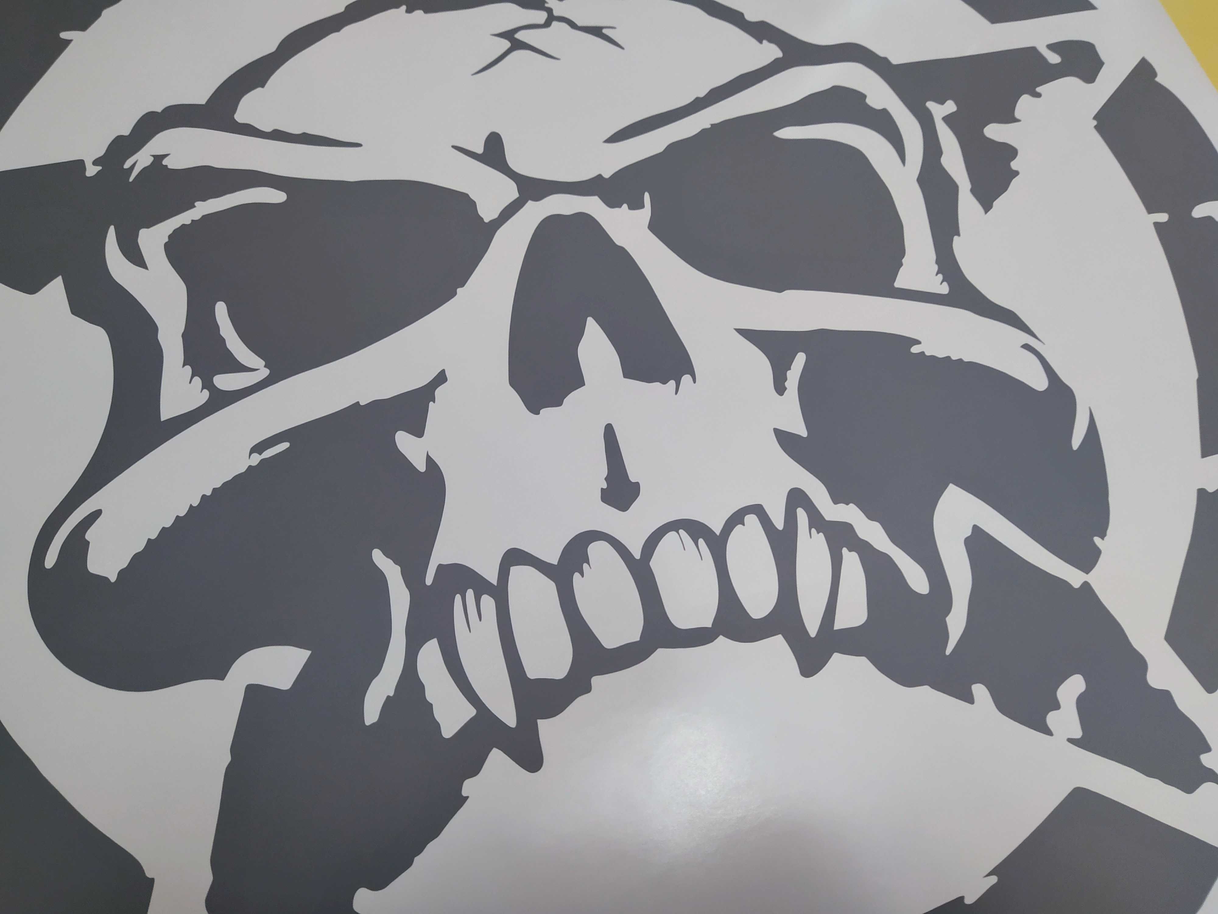 Стикер за преден капак Череп за Джип /Skull stickers off road