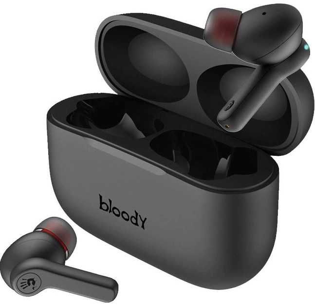 Игровые Bluetooth наушники Bloody M30 (Black+Red) TWS ANC Earphones BT