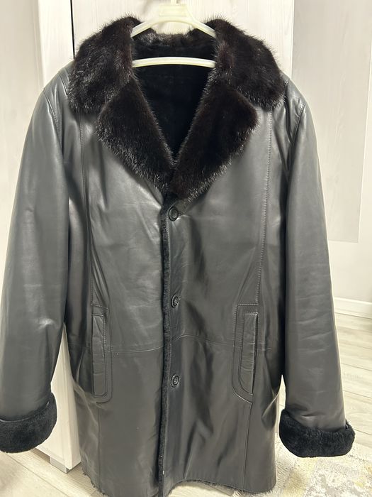 Куртка зимняя кожанная