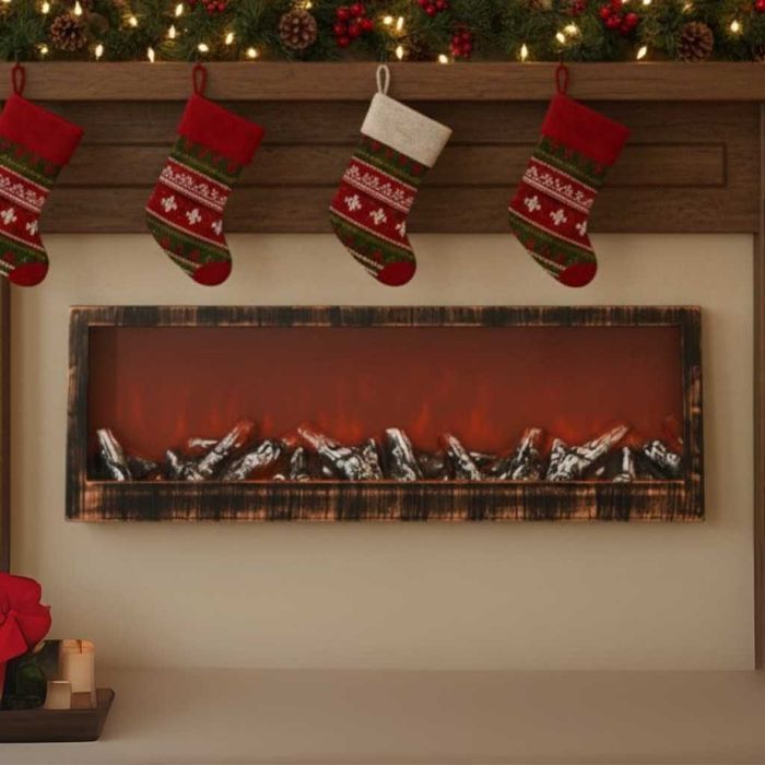 Изкуствена LED камина 24'' – уют и пламък без дим и поддръжка