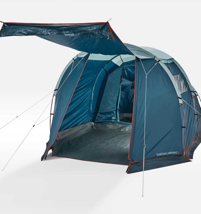 палатка Arpenaz 4.1, 4-местна, спално и просторното преддверие