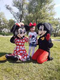 Mascote Mickey Minnie+masina de baloane