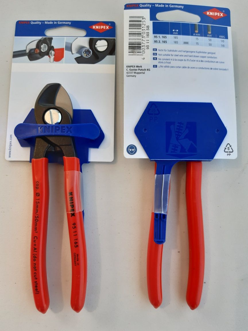 Foarfeca de tăiat cabluri Knipex 95 11 165