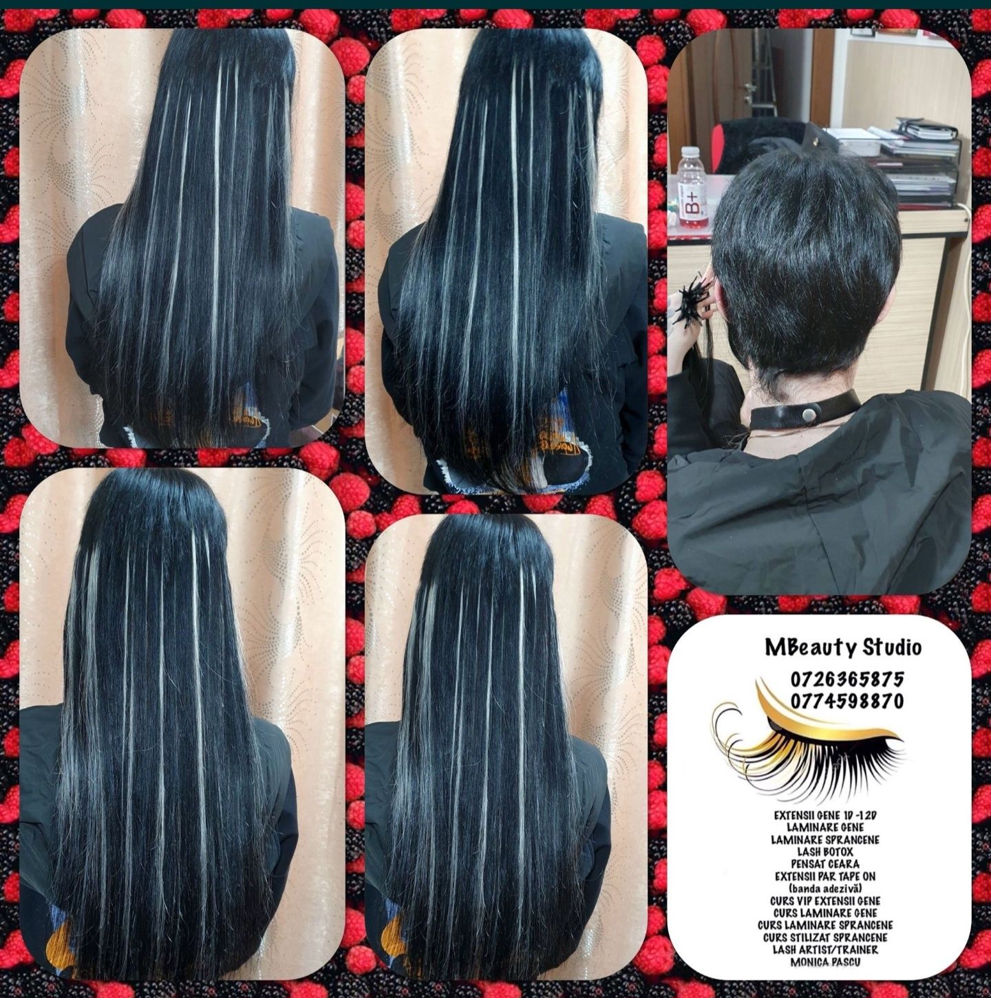 Gene fir cu fir, extensii par, tratament keratina, curs gene, laminare