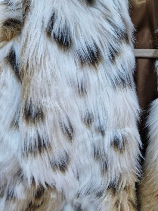 Дамско палто с косъм